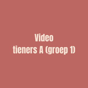 Videodance tieners A (groep 1) zaterdag 12u30-13u30 - VOLZET