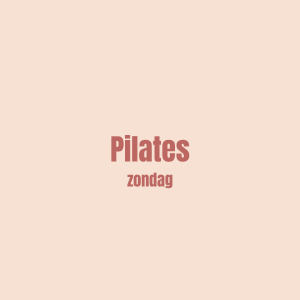Pilates zondag 10u-11u - VOLZET