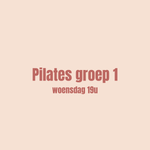 Pilates (groep 1) woensdag 19u-20u - VOLZET